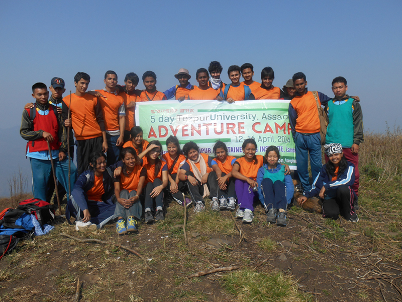 On the top of a peak at Manipur